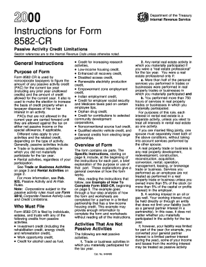 Form 8582-CR Instructions