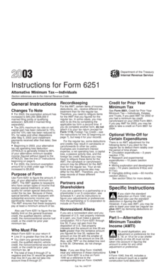 Instructions for Form 6251