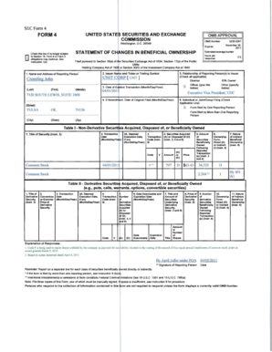 SEC Form 4 Statement of Changes in Beneficial Ownership