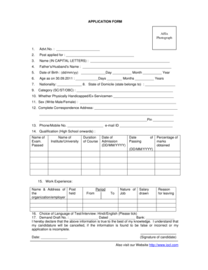 Job Application Form