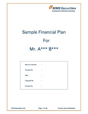Financial Plan Template