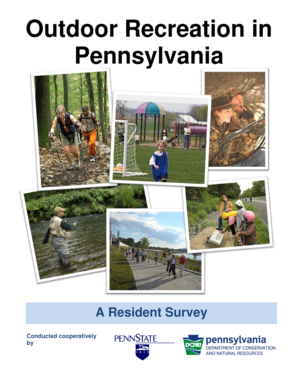Pennsylvania Resident Outdoor Recreation Survey