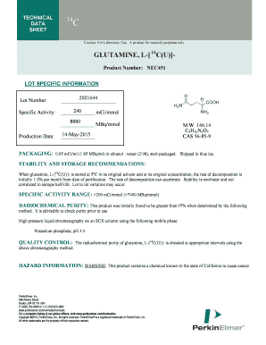 Laboratory Glutamine Product Data Sheet