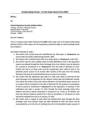 Amc letter format