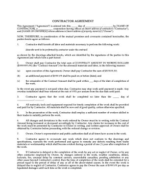 Contractor Agreement