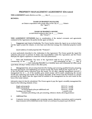 Property Management Agreement