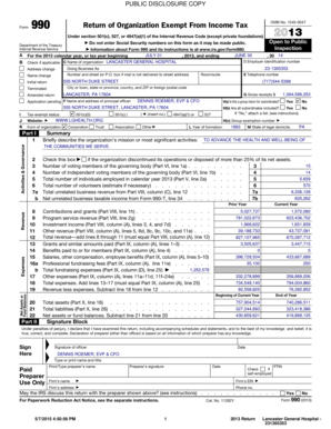 Form 990 Return of Organization Exempt From Income Tax