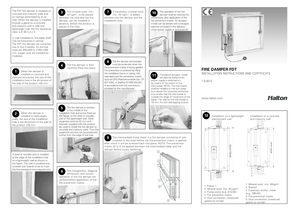 Fire Damper Installation Instructions