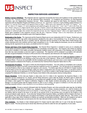 Inspection Services Agreement