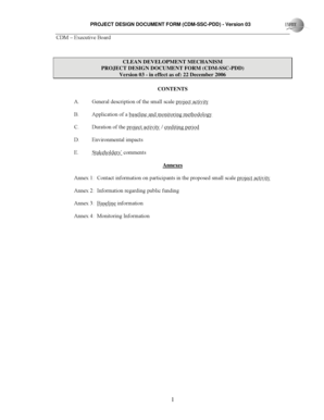 Clean Development Mechanism Project Design Document