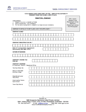 Request Form for Class-2 Certificate