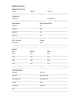 Volvo Penta Yacht Series Support Registration Form