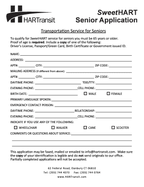 SweetHART Senior Application