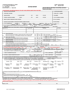 Louisiana Unemployment Insurance Status Report