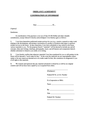 Freelance Agreement Form