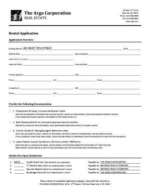New York Rental Application Form