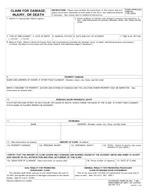 US Federal Standard Form 95