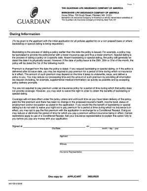 Disability Insurance Option Application