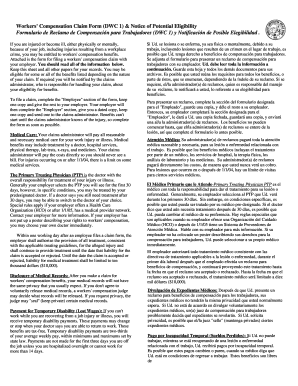 Workers' Compensation Claim Form (DWC 1)
