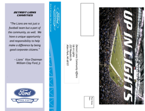 Detroit Lions Up in Lights Request Form