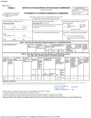 SEC Form 4 Statement of Changes in Beneficial Ownership