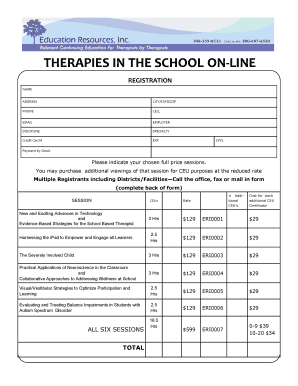 School Therapist Online Registration Form