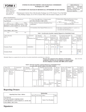 SEC Form 4 Statement of Changes in Beneficial Ownership
