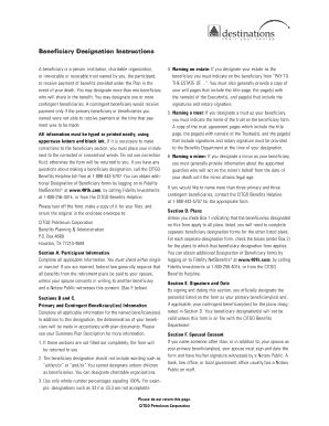 Beneficiary Designation Form