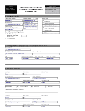 Form D Notice of Exempt Offering of Securities