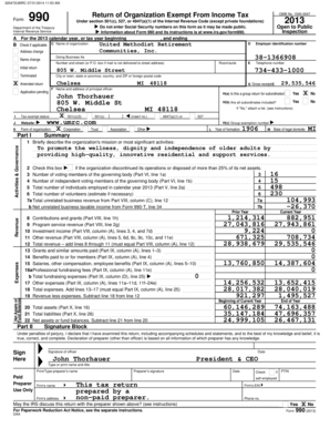 Form 990 2013