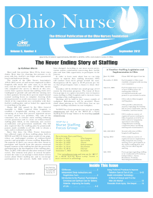 Ohio Nurse Magazine September 2012