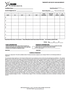 Employee Timesheet Form