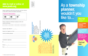 Township Planning Association Membership Form