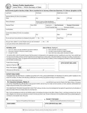 Illinois Notary Public Application