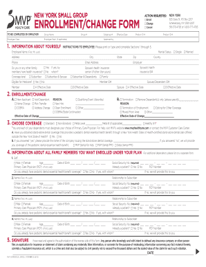 New York Small Group Health Insurance Enrollment Form