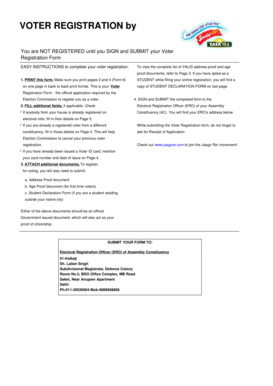 Voter Registration Form