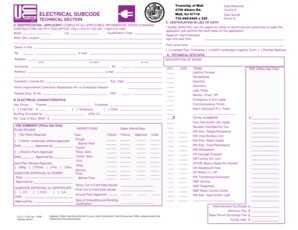 Electrical Permit Application