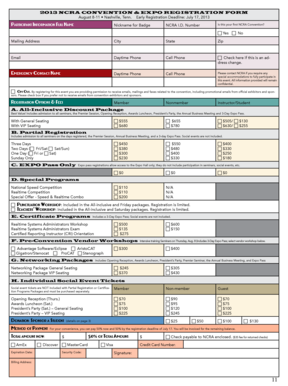 NCRA Convention Registration Form