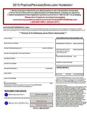PracticePRIVILEGES Enrollment Agreement