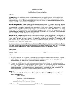 Small Business Subcontracting Plan