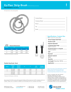 Ez-Flex Strip Brush Order Form