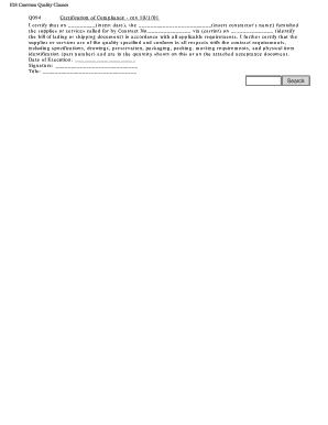 Q094 Certification of Compliance