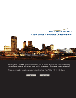 City Council Candidate Questionnaire