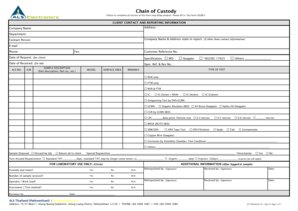 Chain of Custody Form