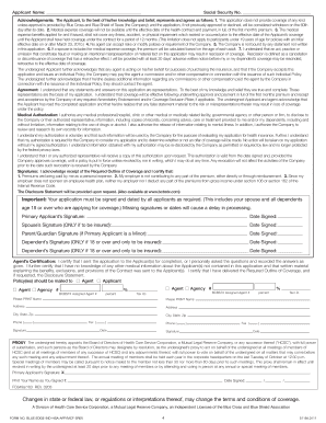 BlueEdgeSM Individual HSA Application Form
