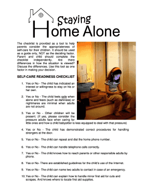 The checklist is provided as a tool to help