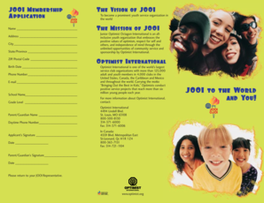 JOOI Membership Application Form