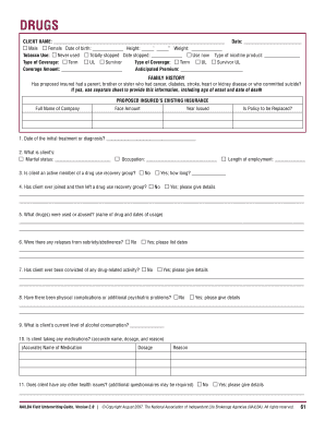 Life Insurance Application Form