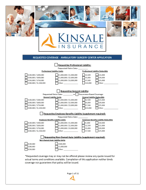 Ambulatory Surgery Center Application