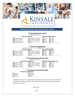 Miscellaneous Social Services Application